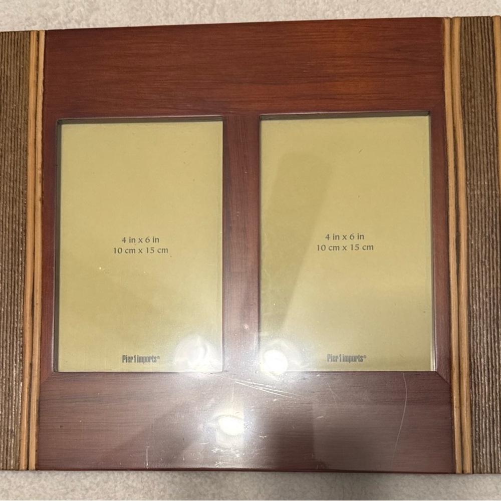 2 New In Package Pier 1 Imports (2) 4x6 Openings Wood Frames
